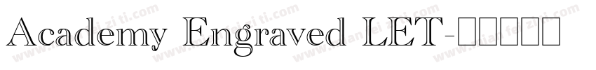 Academy Engraved LET字体转换
